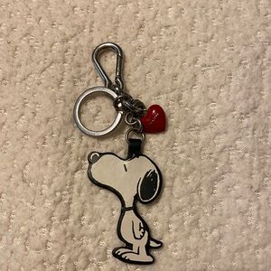 Coach X Peanuts Snoopy charm key ring